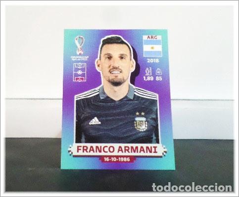 Fu&szlig;ball-Sticker: FIFA WORLD CUP QATAR 2022 PANINI MUNDIAL FRANCO ARMANI ARG 4 ARGENTINA COLECCI&Oacute;N ALBUM CAMPE&Oacute;N
