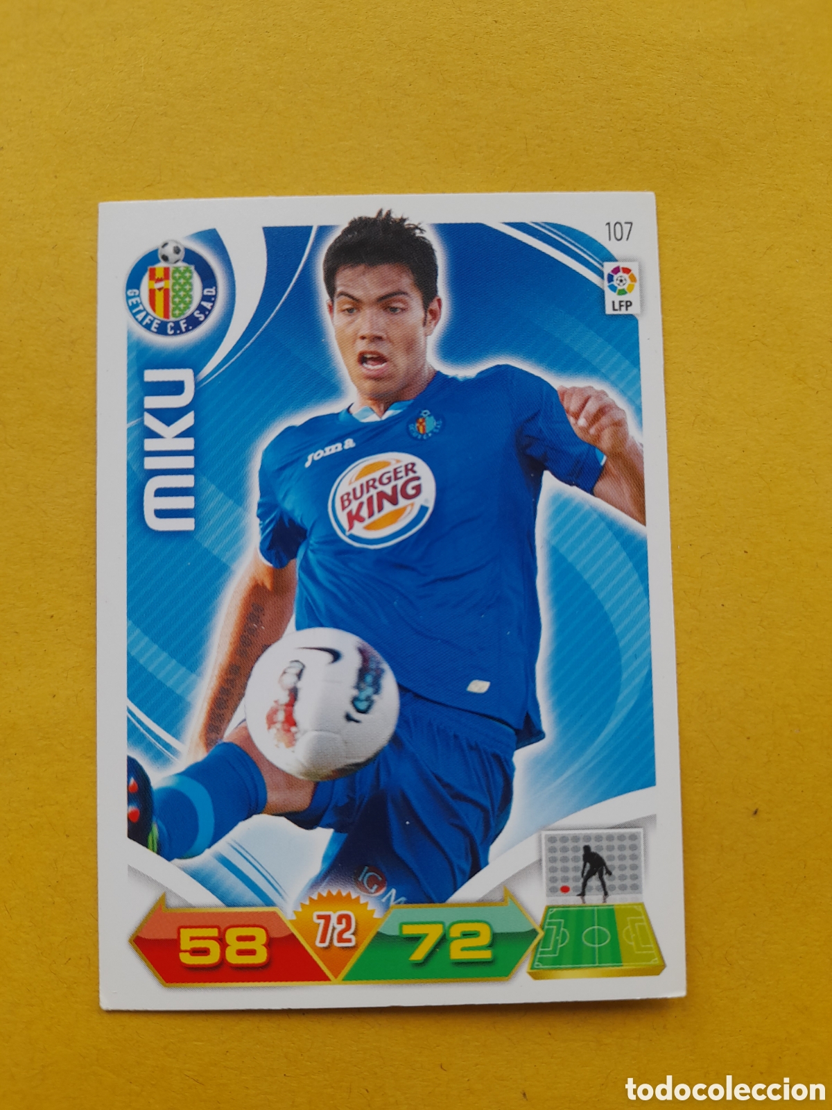 Cromos de f&uacute;tbol: N&deg;107 Miku Adrenalyn 2011/2012 PANINI 11/12