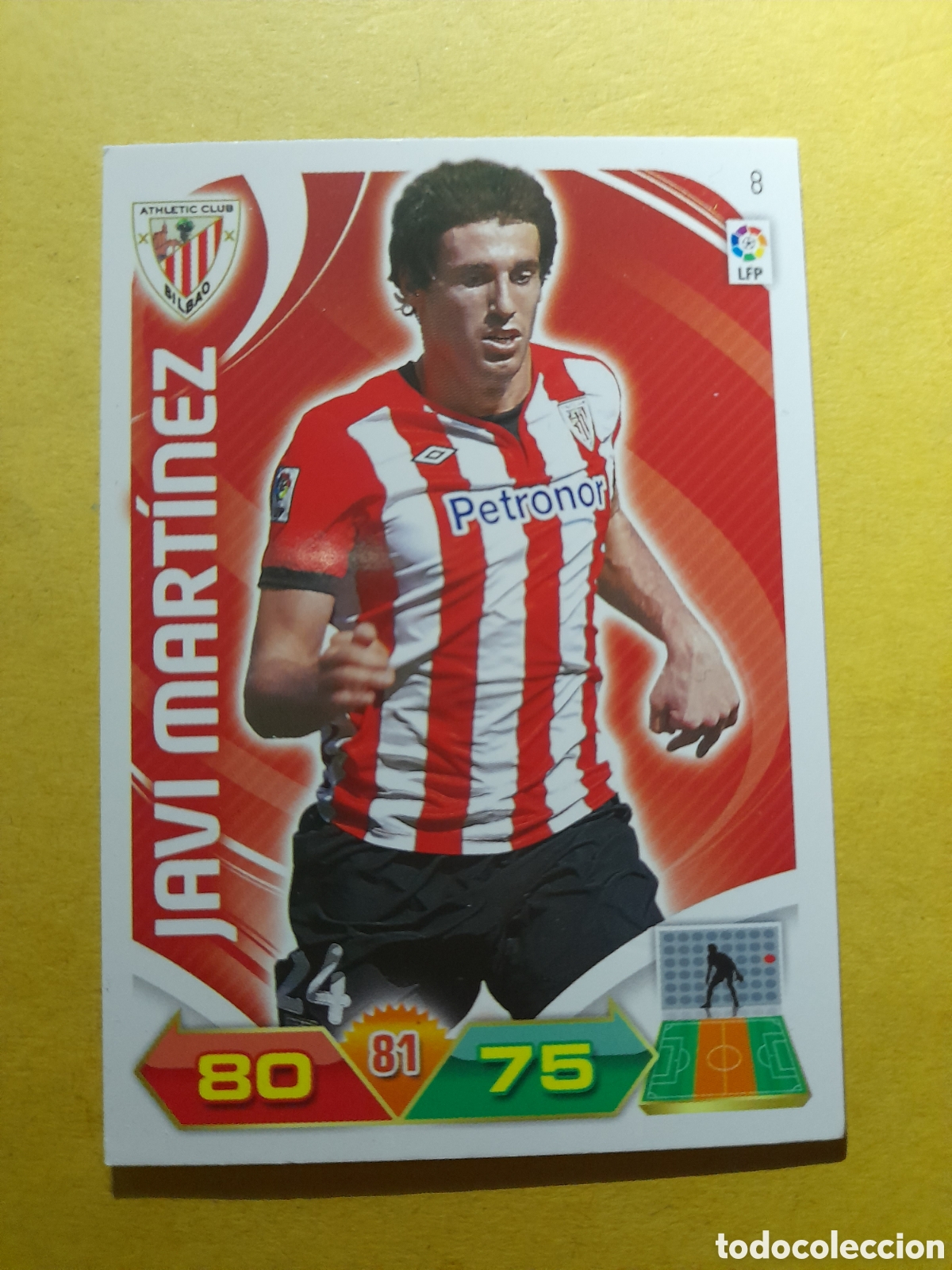 Cromos de F&uacute;tbol: N&deg;8 Javi Mart&iacute;nez Adrenalyn 2011/2012 PANINI 11/12