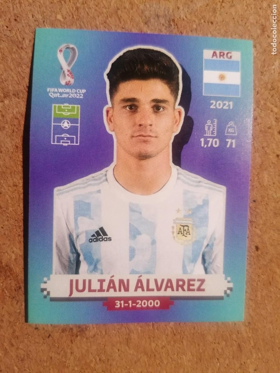 Figurine di Calcio: QATAR 2022 FIFA WORLD CUP JULIAN ALVAREZ NUEVO SIN PEGAR ARG15