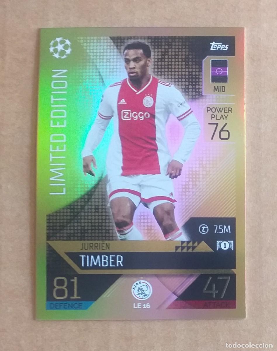 cromo le 16 timber limited edition topps match - Buy Collectible football  stickers on todocoleccion