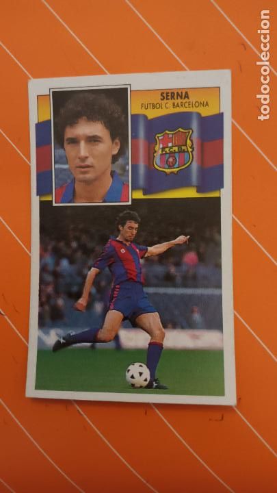 Cromos de f&uacute;tbol: 90 91 ESTE BARCELONA serna - Foto 1