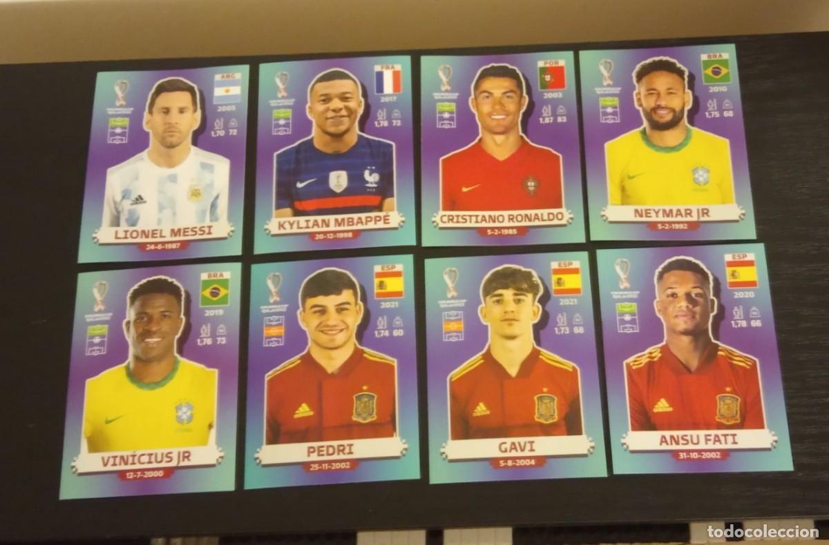 4 sticker panini catar 2022 world cup MESSI MBAPPE NEYMAR CR7