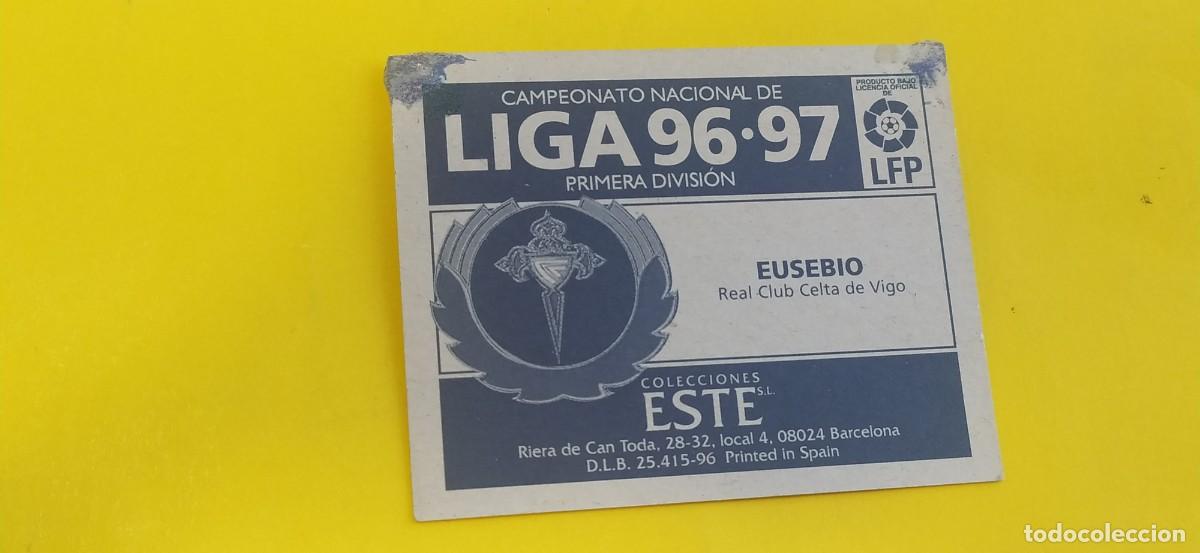 Cromos de f&uacute;tbol: EUSEBIO CELTA VIGO ESTE 96 97 1996 1997 - Foto 2