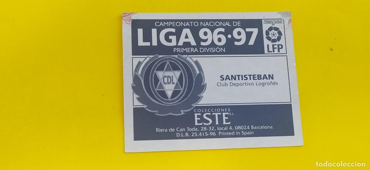 Cromos de f&uacute;tbol: SANTISTEBAN LOGRO&Ntilde;ES ESTE 96 97 1996 1997 - Foto 2