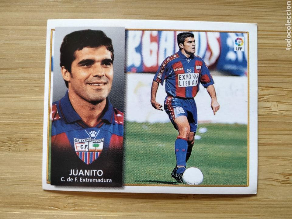 Cromos de f&uacute;tbol: JUANITO EXTREMADURA EDICIONES ESTE 98 99 1998 1999 SIN PEGAR CROMO FUTBOL UNIFICO ENVIOS