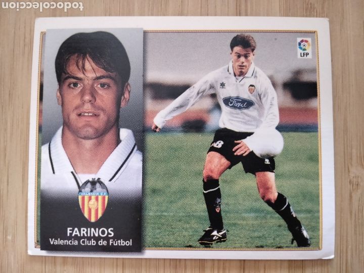 Cromos de f&uacute;tbol: FARINOS VALENCIA C.F EDICIONES ESTE 98 99 1998 1999 SIN PEGAR CROMO FUTBOL UNIFICO ENVIOS