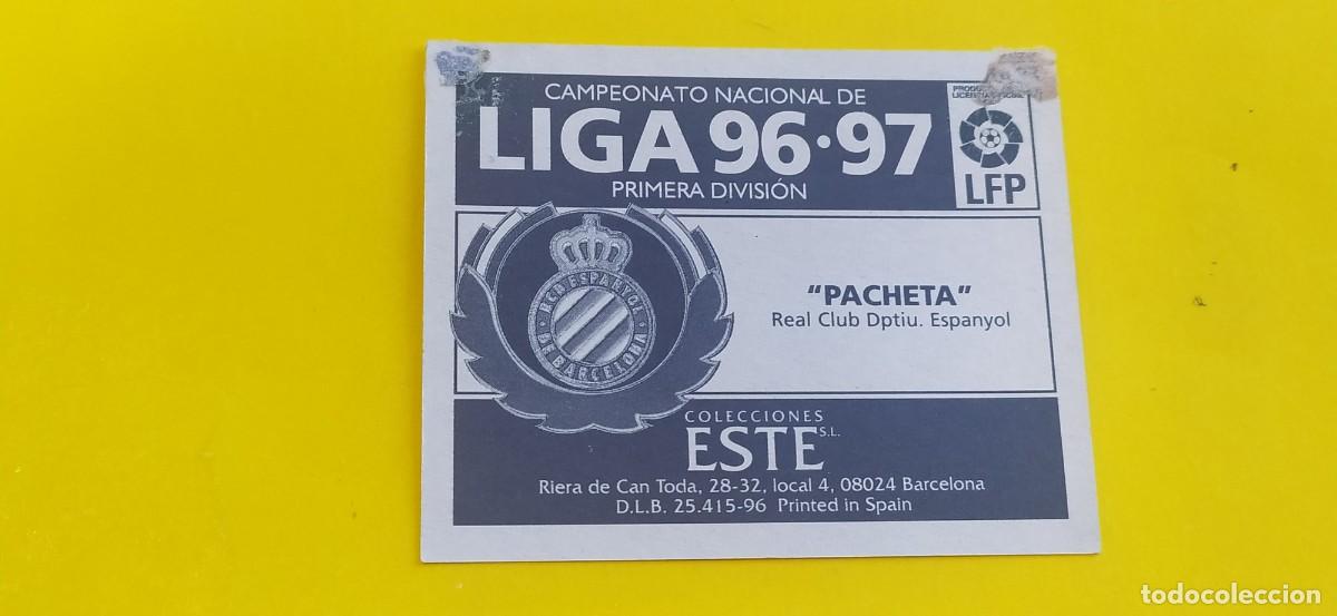 Cromos de f&uacute;tbol: PACHETA ESPA&Ntilde;OL ESTE 96 97 1996 1997 - Foto 2