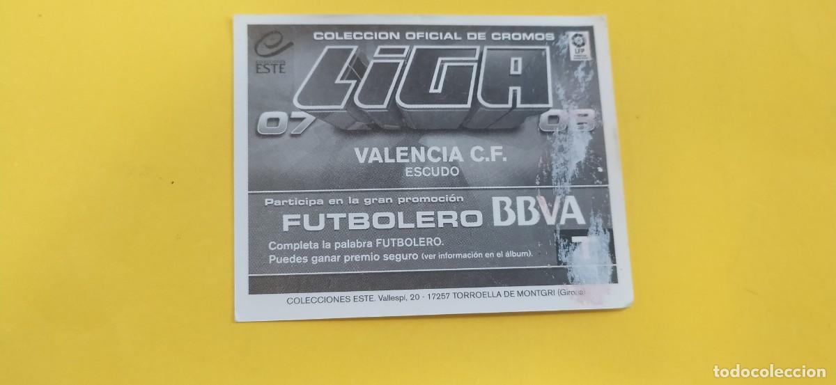 Cromos de f&uacute;tbol: ESCUDO VALENCIA ESTE 07 08 2007 2008 - Foto 2