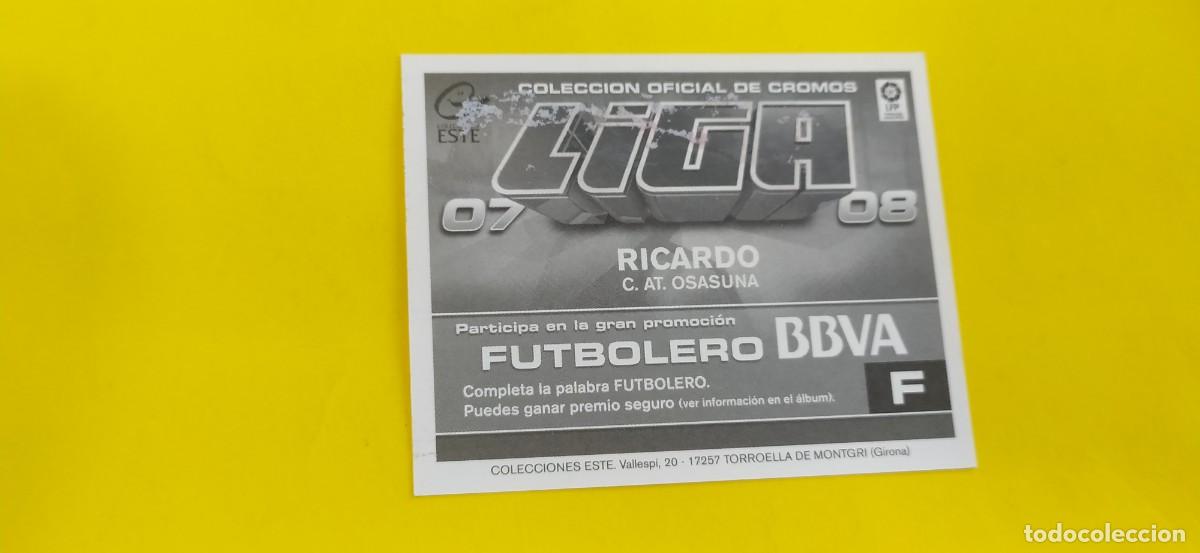 Cromos de f&uacute;tbol: RICARDO OSASUNA ESTE 07 08 2007 2008 - Foto 2