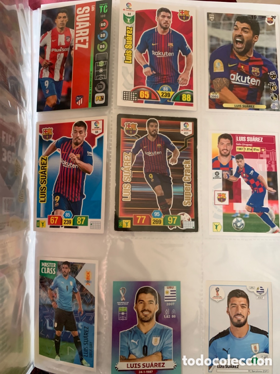 Cromos de f&uacute;tbol: Luis Su&aacute;rez nuevos sin pegar - Foto 1
