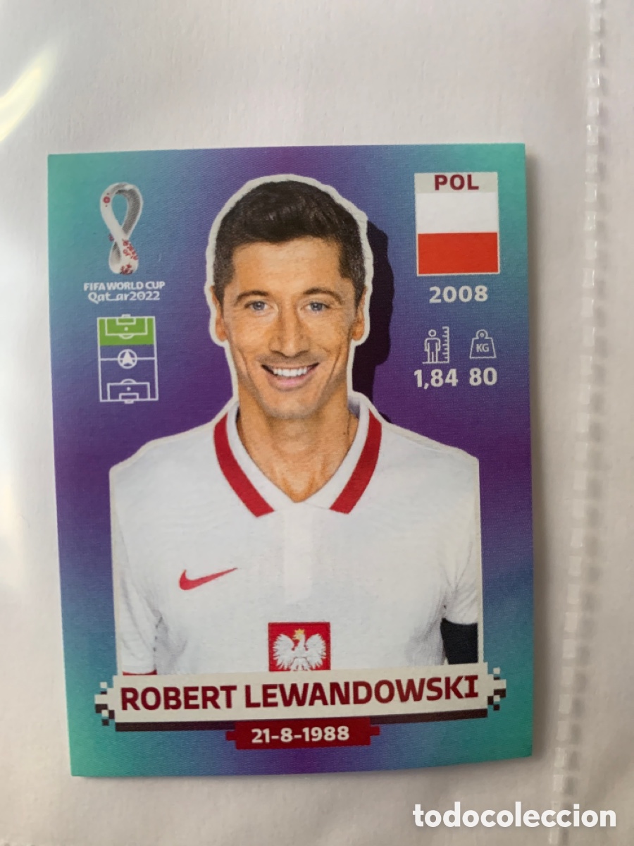 Cromos de f&uacute;tbol: Robert lewandoswski nuevo sin usar - Foto 1