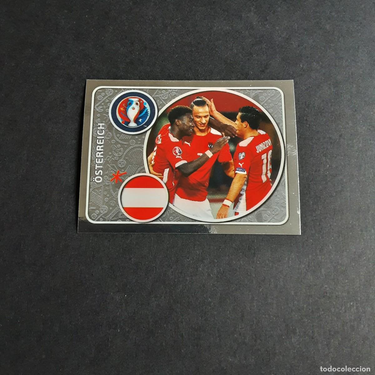 Cromos de f&uacute;tbol: CROMO FUTBOL EURO 2016 PANINI 573.EQUIPO-AUSTRIA-NUNCA PEGADO