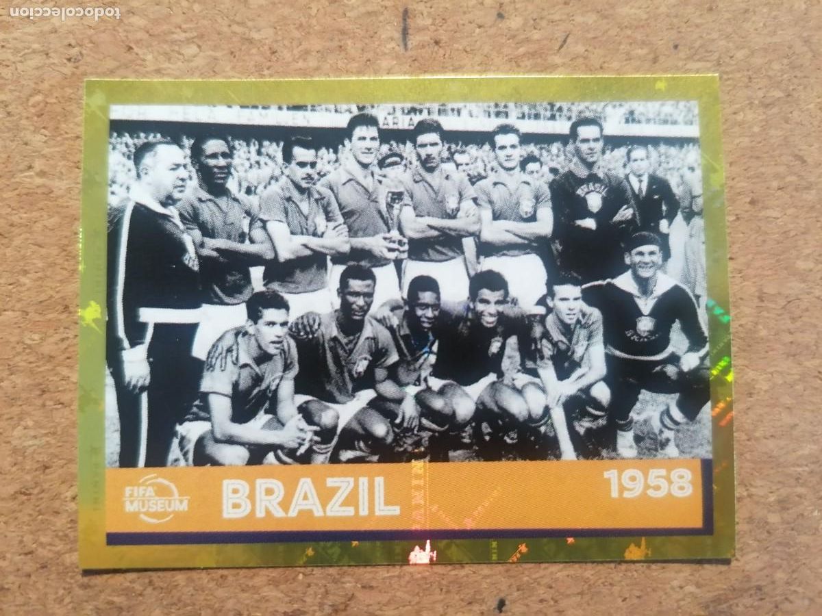 Football Stickers: QATAR 2022 WORLD CUP STICKER FWC21 BRASIL CAMPEONA 1958 NUEVO SIN PEGAR CON PELE