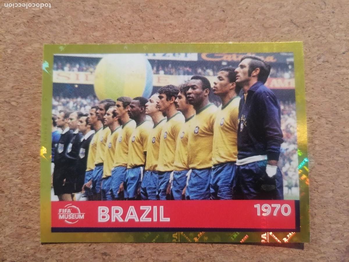 Football Stickers: QATAR 2022 WORLD CUP STICKER FWC23 BRASIL CAMPEONA 1970 NUEVO SIN PEGAR CON PELE