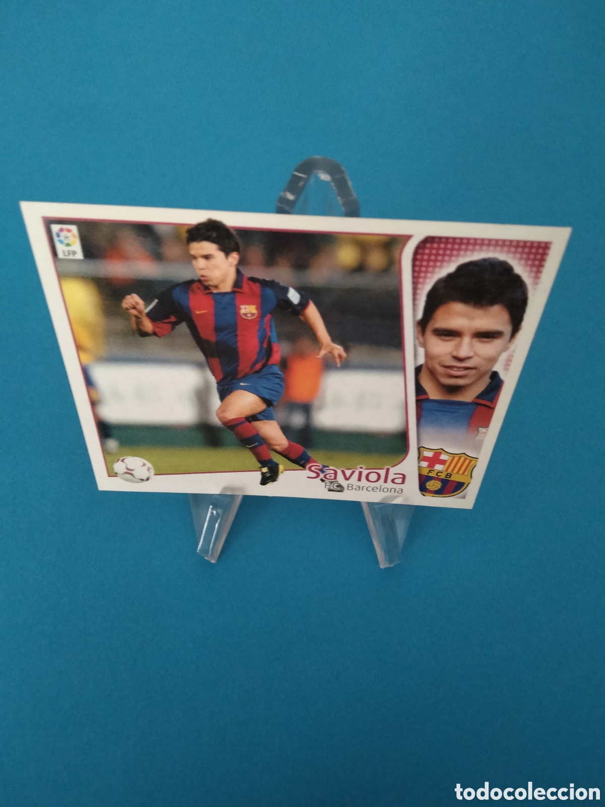 Cromos de f&uacute;tbol: SAVIOLA BAJA F.C.BARCELONA EDICIONES ESTE 2004 2005 04 05 NUEVO SIN PEGAR PERFECTO ESTADO