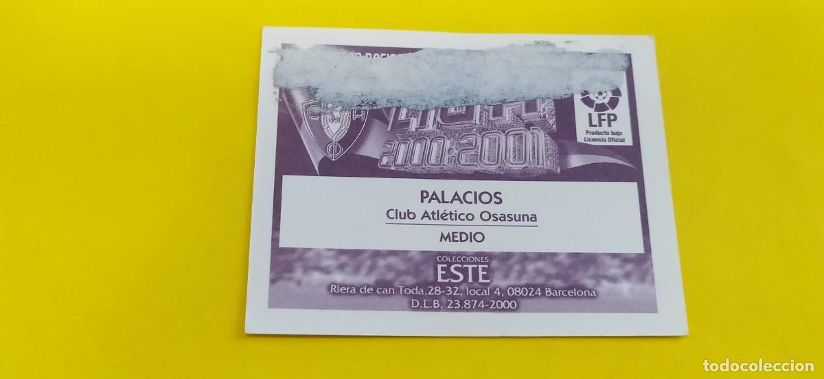 Cromos de f&uacute;tbol: PALACIOS OSASUNA ESTE 00 01 2000 2001 - Foto 2