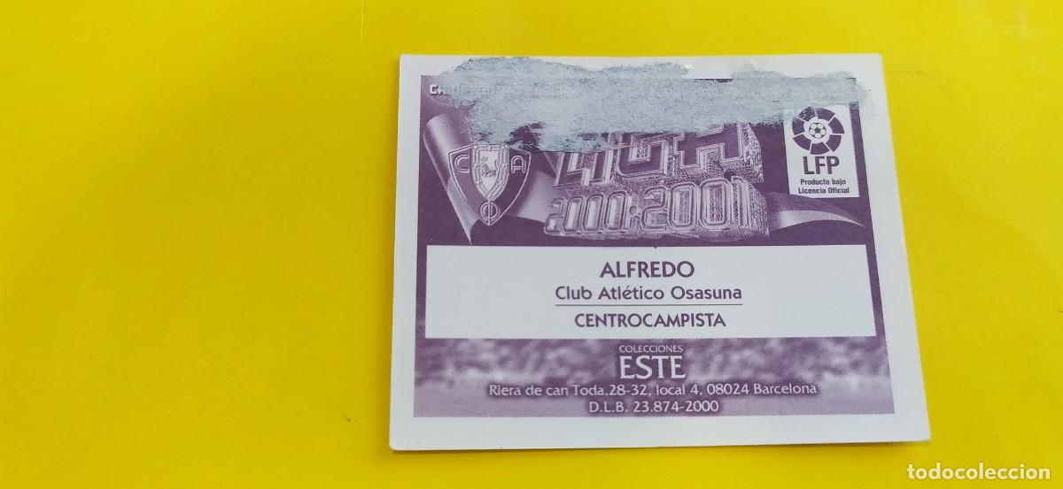 Cromos de f&uacute;tbol: ALFREDO OSASUNA ESTE 00 01 2000 2001 - Foto 2