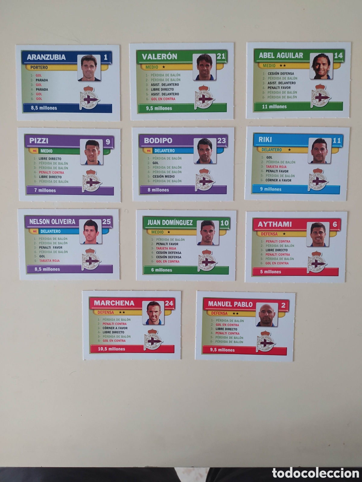 Cromos de F&uacute;tbol: El juego de la liga Deportivo de la Coru&ntilde;a