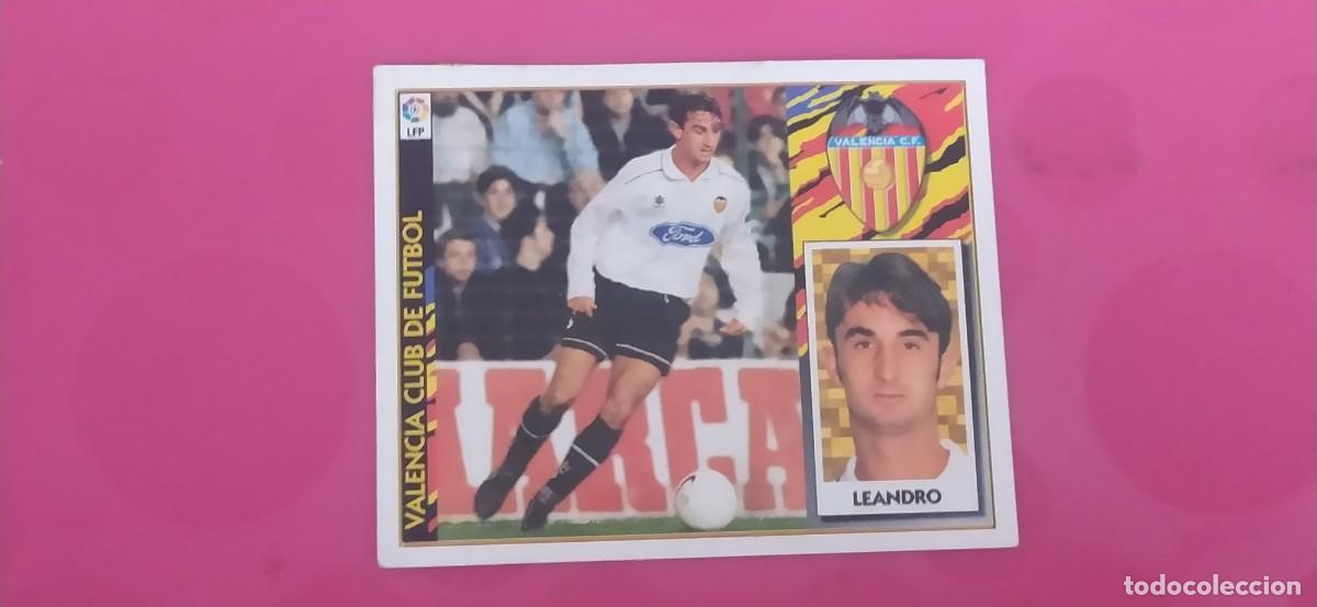Cromos de f&uacute;tbol: LEANDRO VALENCIA ESTE 97 98 1997 1998 - Foto 1