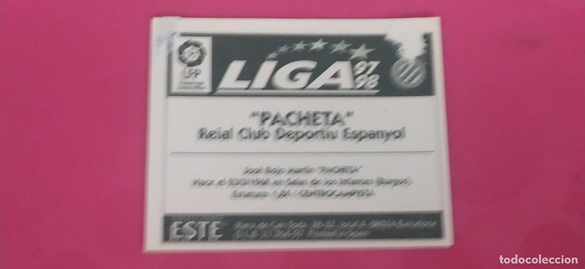 Cromos de f&uacute;tbol: PACHETA ESPA&Ntilde;OL ESTE 97 98 1997 1998 - Foto 2