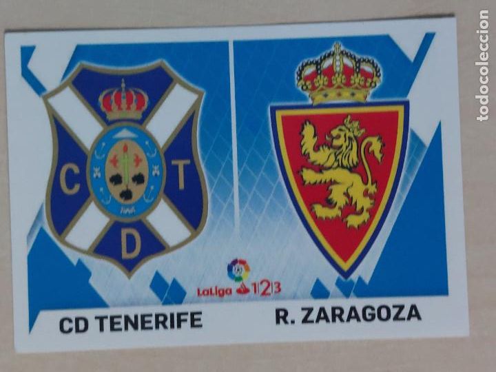 Fu&szlig;ball-Sticker: 11 CROMO ESCUDO - ESTE 2019 20 - 19 20 - CROMO SIN PEGAR - TENERIFE REAL ZARAGOZA