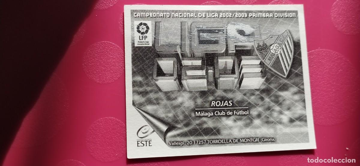 Cromos de f&uacute;tbol: ROJAS MALAGA ESTE 02 03 2002 2003 - Foto 2