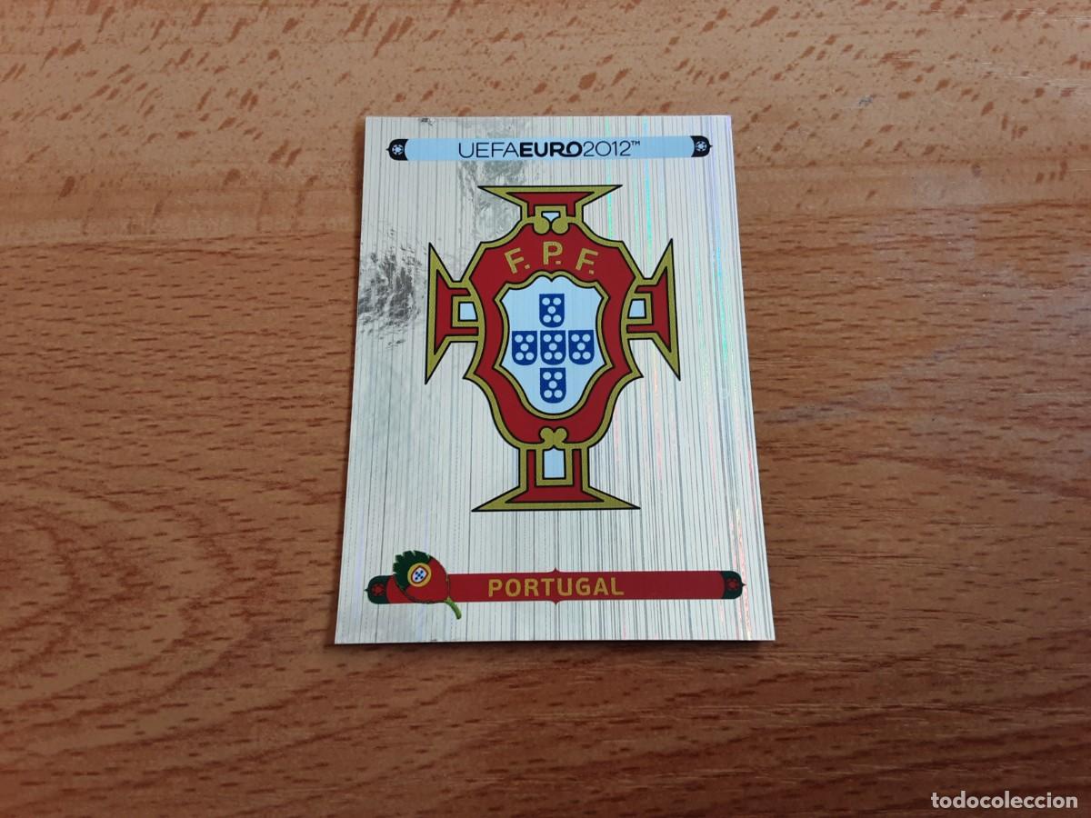 Cromos de f&uacute;tbol: CROMO FUTBOL EURO 2012 PANINI 253.ESCUDO-PORTUGAL-NUNCA PEGADO