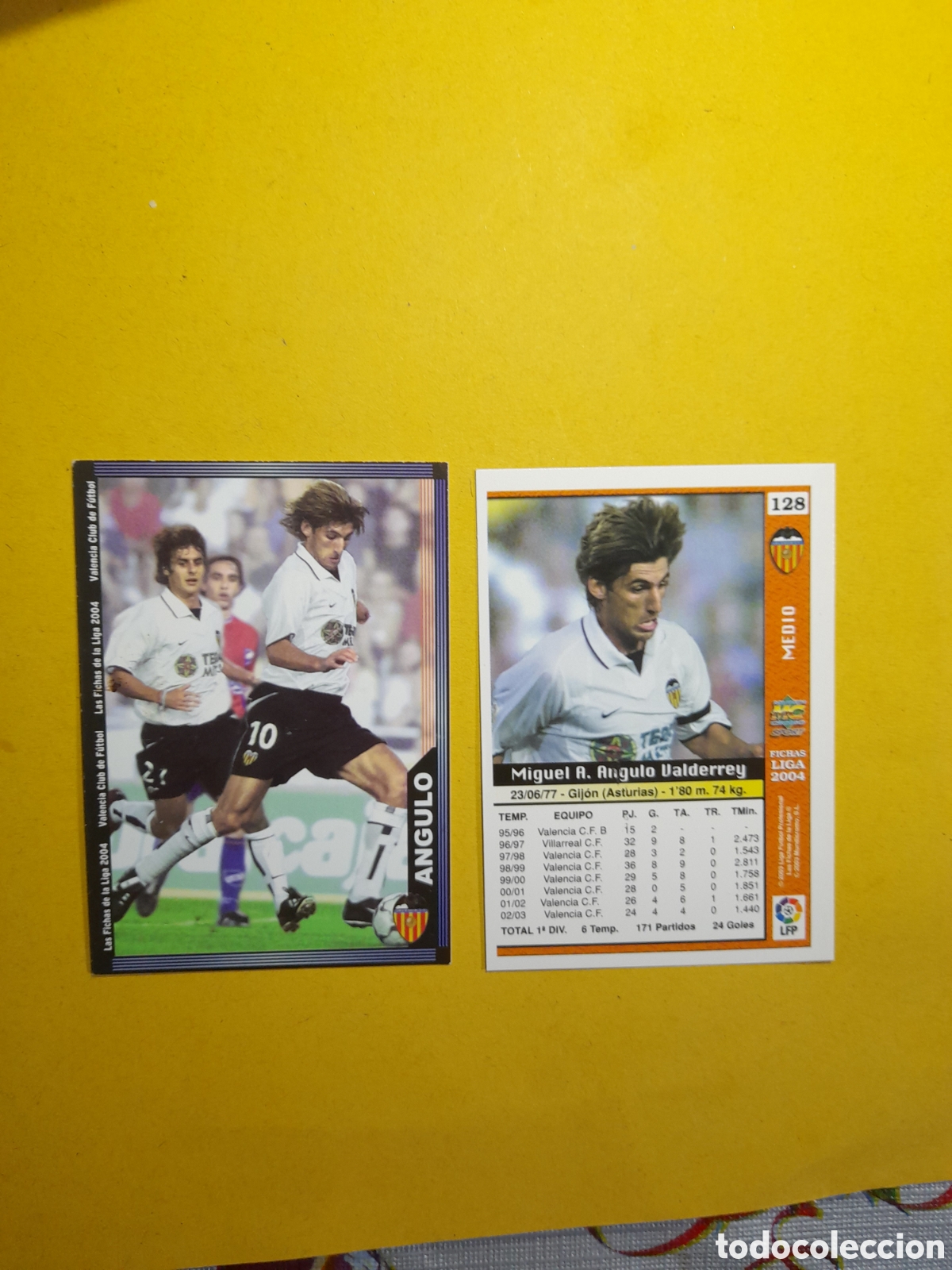 Cromos de f&uacute;tbol: N&deg;128 Angulo Mundicromo 2003/2004 - Foto 1