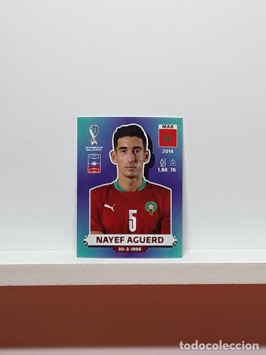 Cromos de f&uacute;tbol: MUNDIAL 2022 WORLD CUP QATAR ALBUM PANINI LIGA N MAR5 MAR 5 MOROCCO MARRUECO NAYEF AGUERD