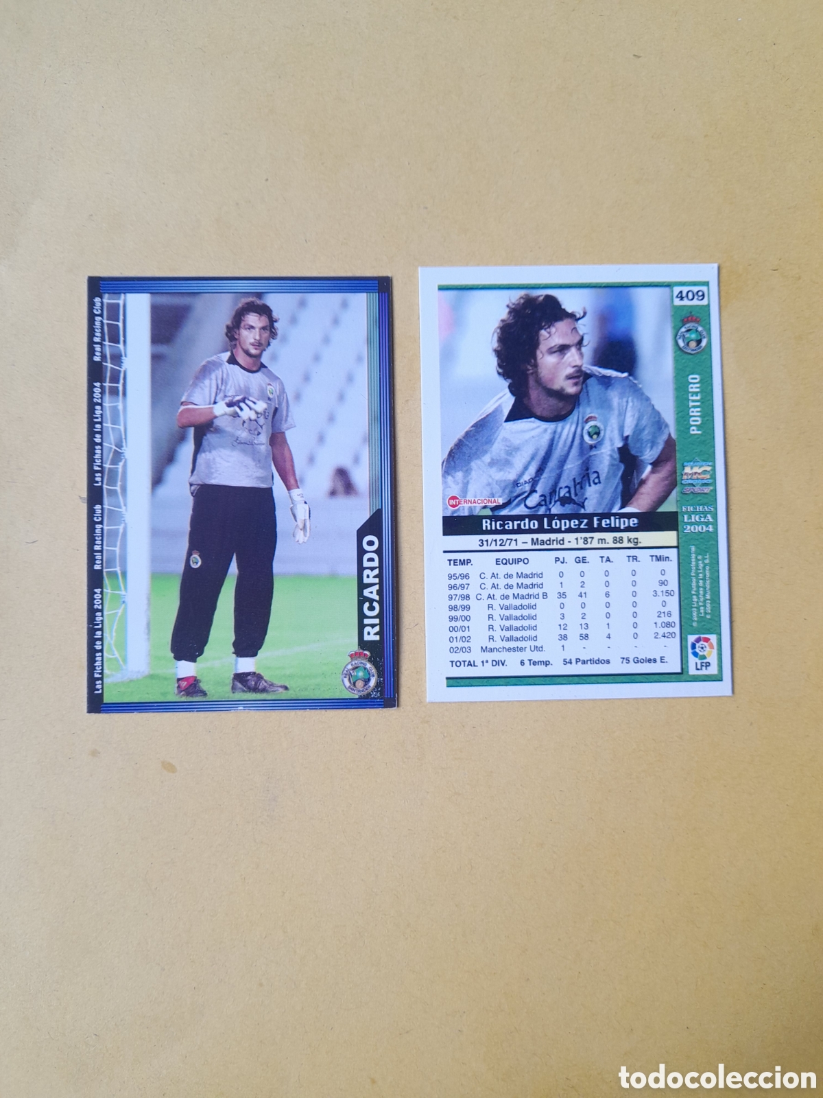 Fu&szlig;ball-Sticker: N&deg;409 Ricardo Mundicromo 2003/2004