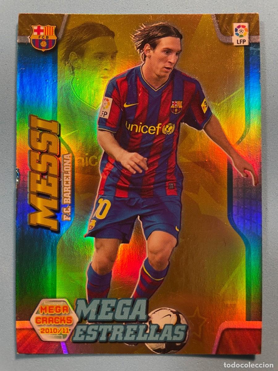 Cromos de Futebol: MEGACRACKS 2010 2011 PANINI N&ordm; 389 LEO MESSI (FC BARCELONA) MEGA ESTRELLAS FUTBOL LIGA 10 11 BAR&Ccedil;A