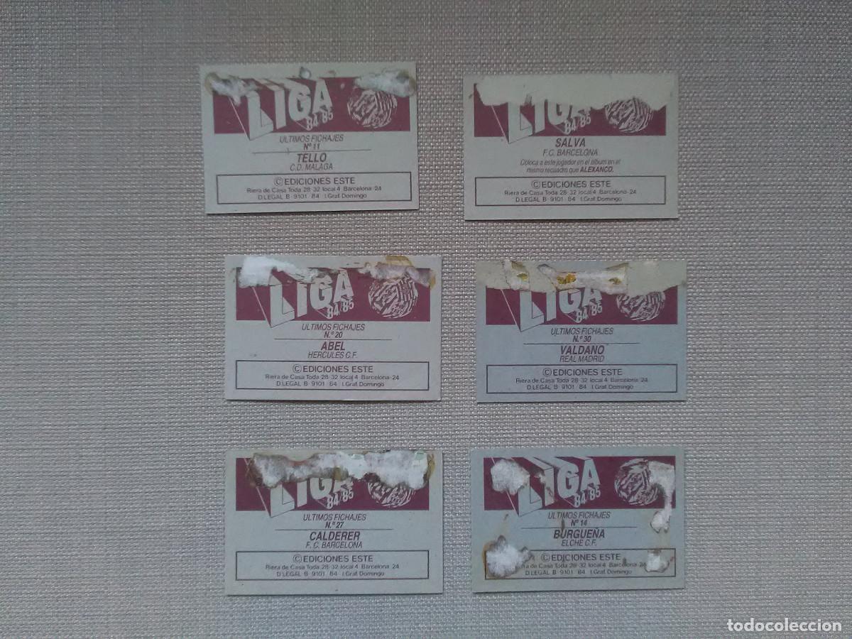 Cromos de f&uacute;tbol: Lote ediciones Este 84-85 - Foto 2