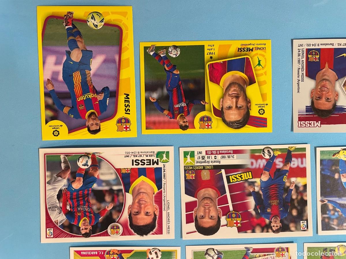 Cromos de f&uacute;tbol: Lote 12 cromos Messi ediciones Este - Foto 4