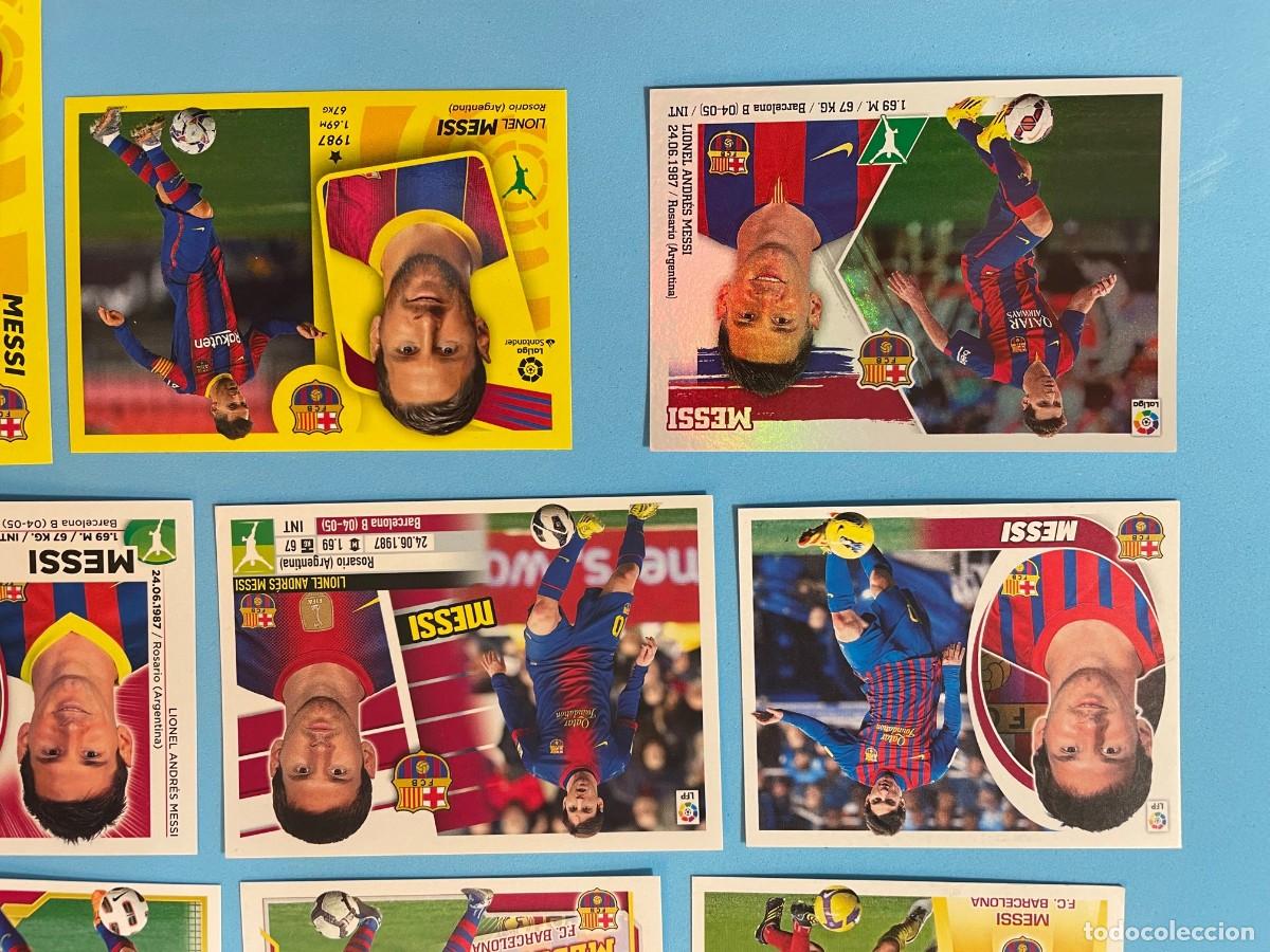 Cromos de f&uacute;tbol: Lote 12 cromos Messi ediciones Este - Foto 5