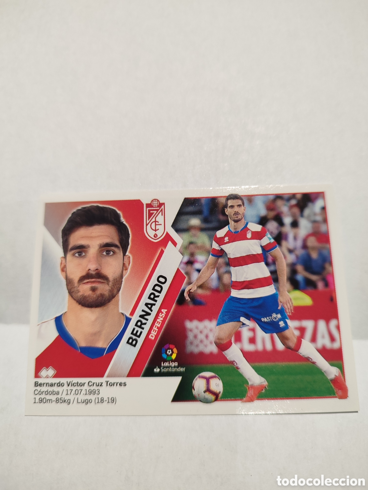 Cromos de f&uacute;tbol: BERNARDO 6B,GRANADA,LIGA ESTE 19/20 - Foto 1
