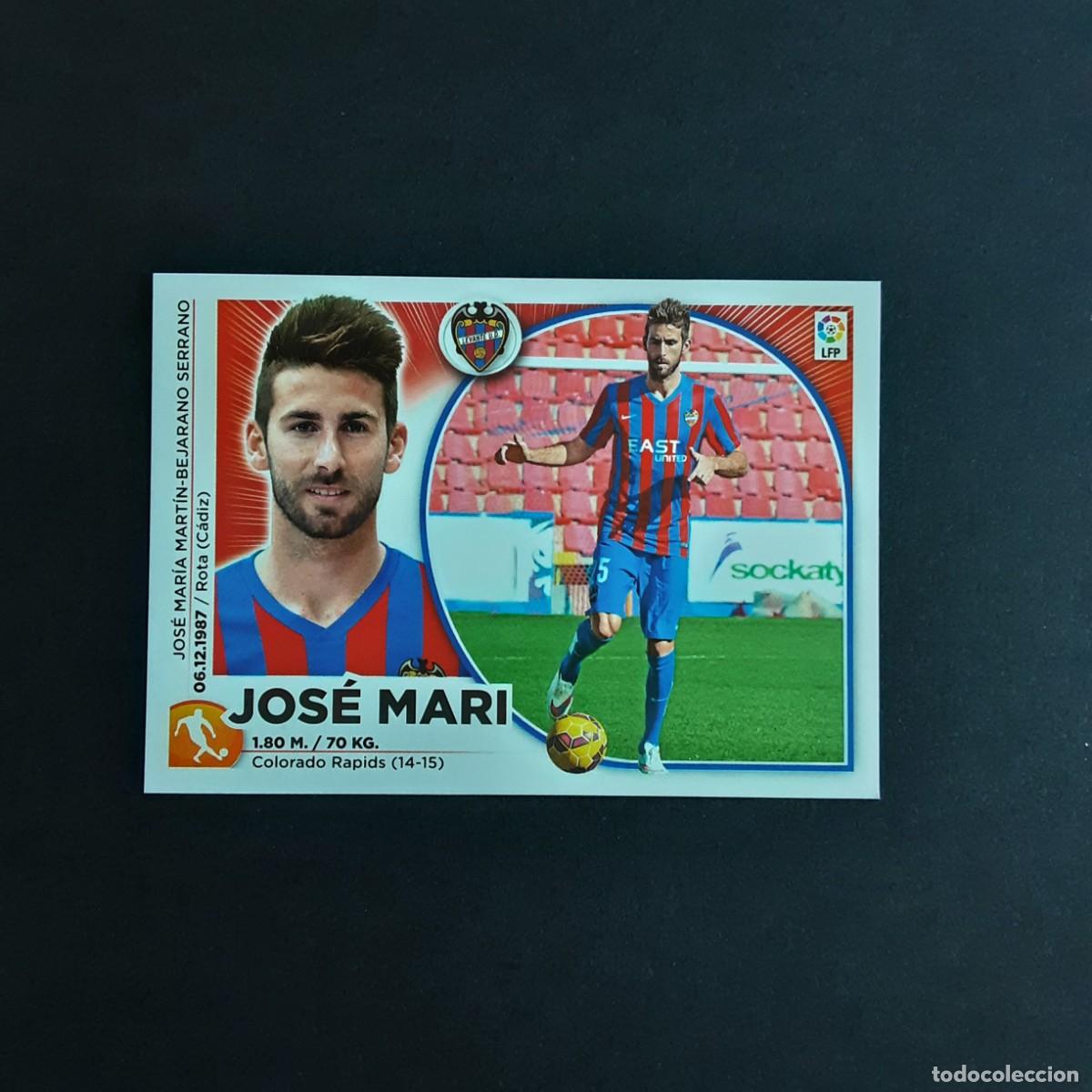 Cromos de F&uacute;tbol: MERCADO DE INVIERNO + ACTUALIZACION EDICIONES ESTE 2014 2015 14 15 N&ordm;27 JOSE MARI-LEVANTE