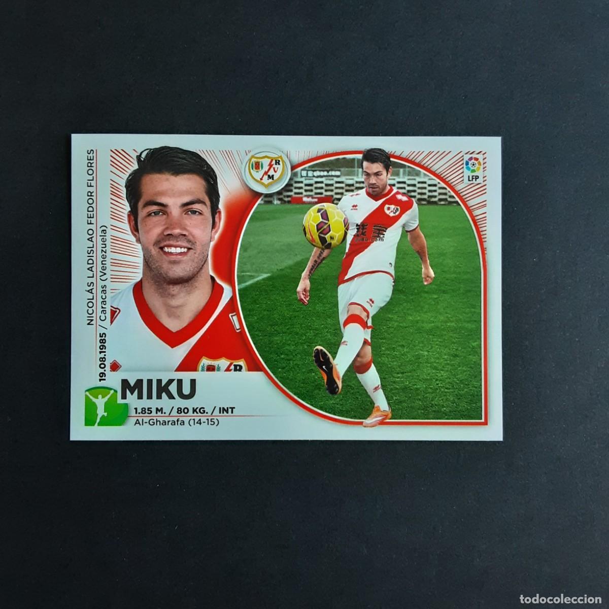 Cromos de F&uacute;tbol: MERCADO DE INVIERNO + ACTUALIZACION EDICIONES ESTE 2014 2015 14 15 N&ordm;36 MIKU-RAYO VALLECANO