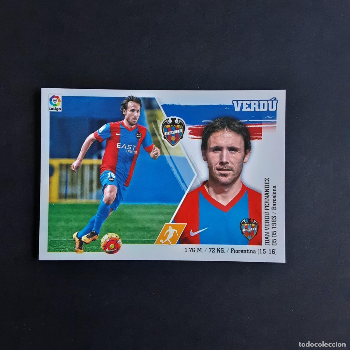 Cromos de f&uacute;tbol: MERCADO DE INVIERNO + ACTUALIZACION EDICIONES ESTE 2015 2016 15 16 N&ordm;21 VERDU-LEVANTE