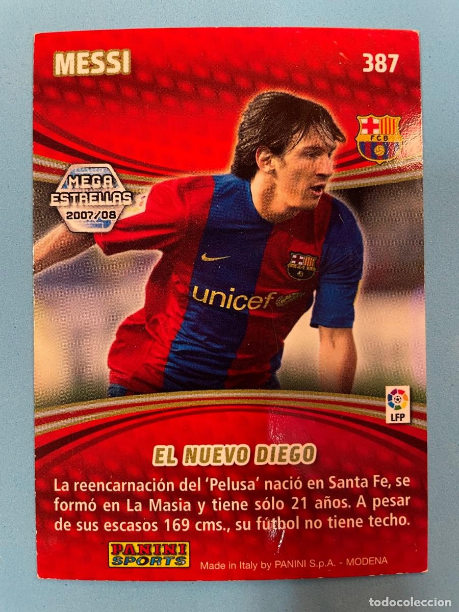 Cromos de f&uacute;tbol: Messi Mega Estrellas 2007 2008 Panini - Foto 2