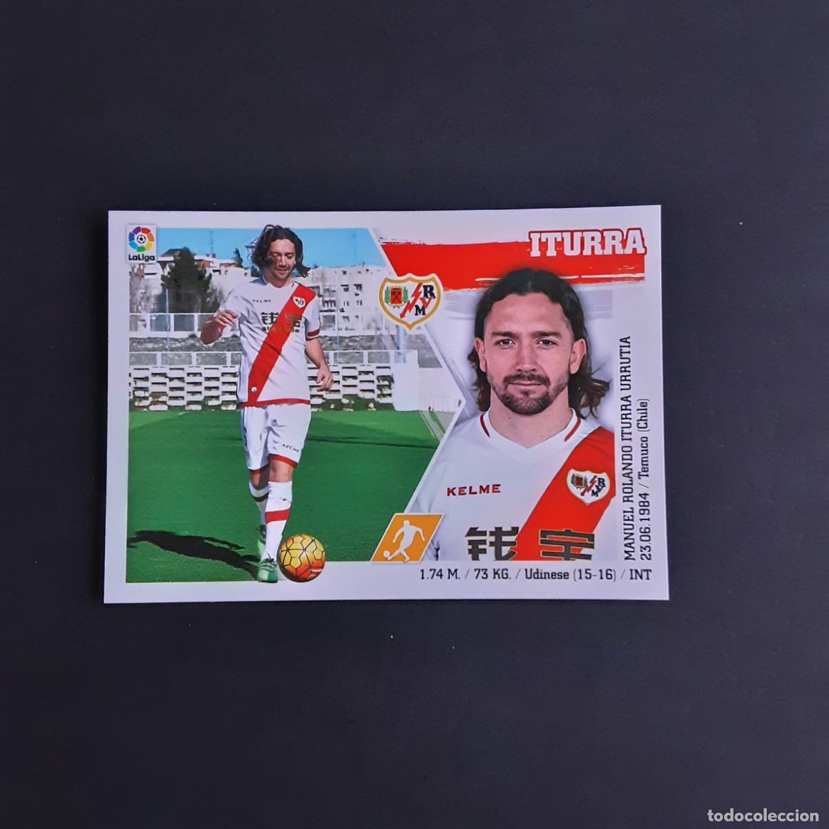 Football Stickers: MERCADO DE INVIERNO + ACTUALIZACION EDICIONES ESTE 2015 2016 15 16 N&ordm;30 ITURRA-RAYO VALLECANO