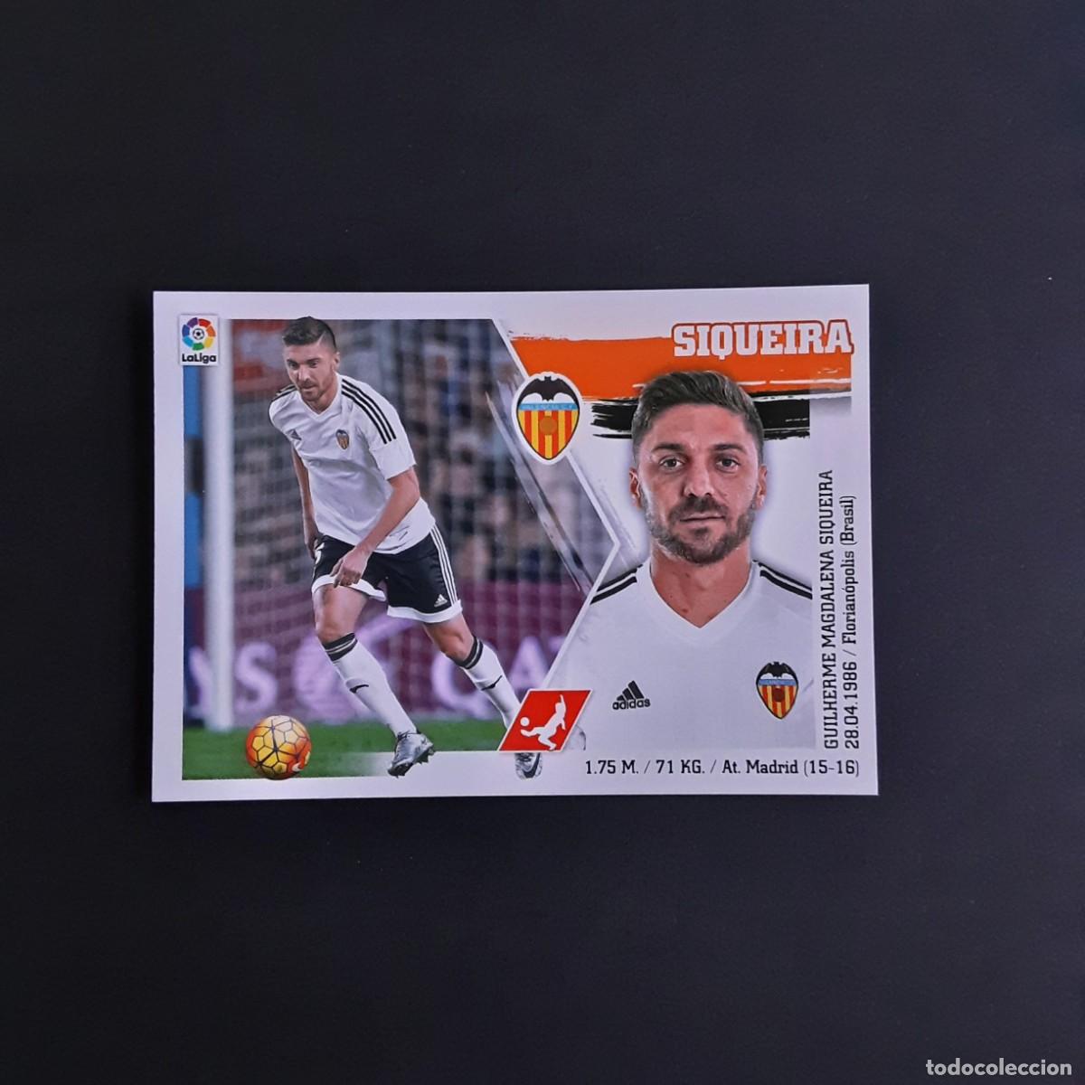 Cromos de f&uacute;tbol: MERCADO DE INVIERNO + ACTUALIZACION EDICIONES ESTE 2015 2016 15 16 N&ordm;37 SIQUEIRA-VALENCIA
