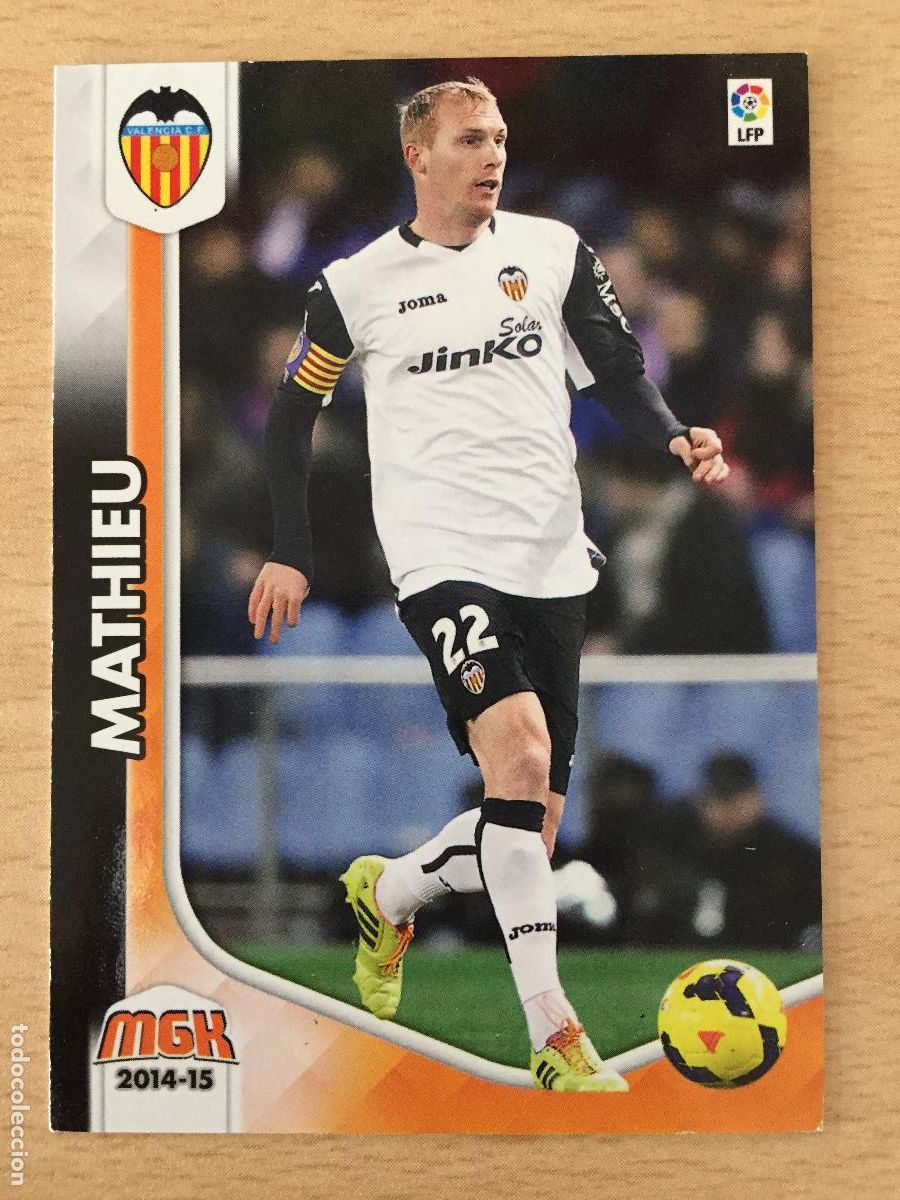 Cromos de f&uacute;tbol: 2014-2015 - 330 MATHIEU - VALENCIA CF - PANINI MEGACRACKS - Foto 1