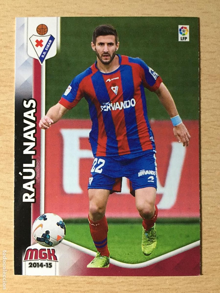 Cromos de f&uacute;tbol: 2014-2015 - 132 RAUL NAVAS - SD EIBAR - PANINI MEGACRACKS - Foto 1