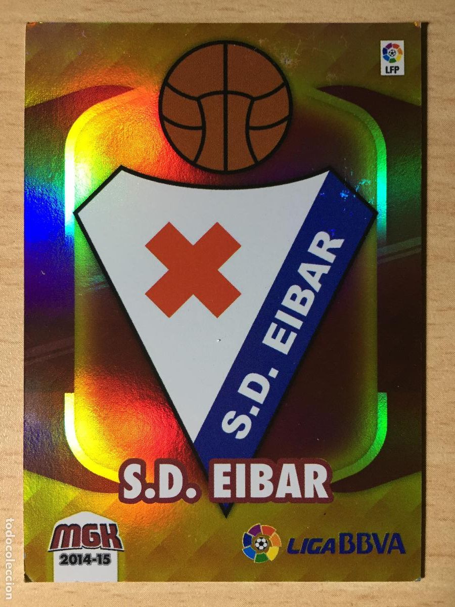 Cromos de f&uacute;tbol: 2014-2015 - 127 ESCUDO - SD EIBAR - PANINI MEGACRACKS - Foto 1