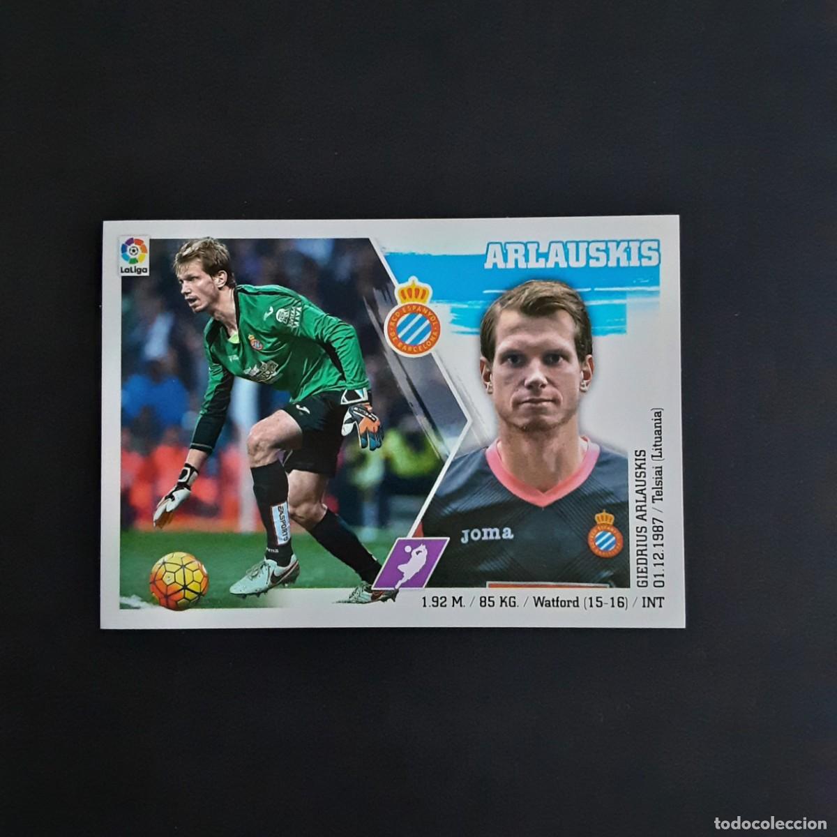 Cromos de f&uacute;tbol: MERCADO DE INVIERNO + ACTUALIZACION EDICIONES ESTE 2015 2016 N&ordm; 11 ARLAUSKIS-ESPANYOL VERSION MATE