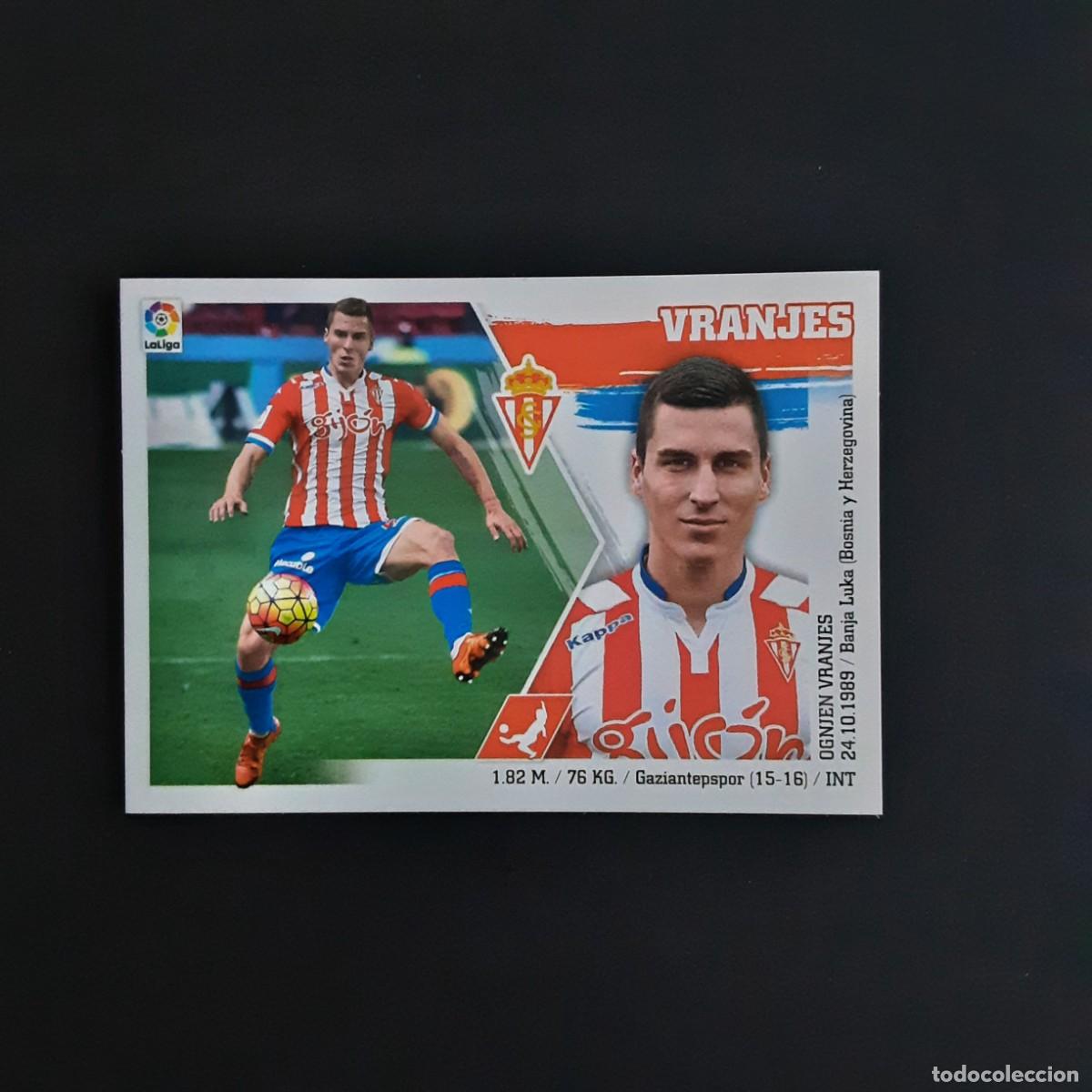Cromos de f&uacute;tbol: MERCADO DE INVIERNO + ACTUALIZACION EDICIONES ESTE 2015 2016 N&ordm;33 VRANJES-GIJON VERSION MATE