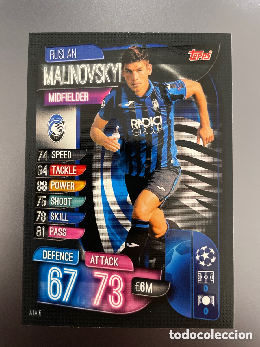 Cromos de F&uacute;tbol: Malinovski Match Attax 2019-20 2019 2020 Topps UCL Atalanta
