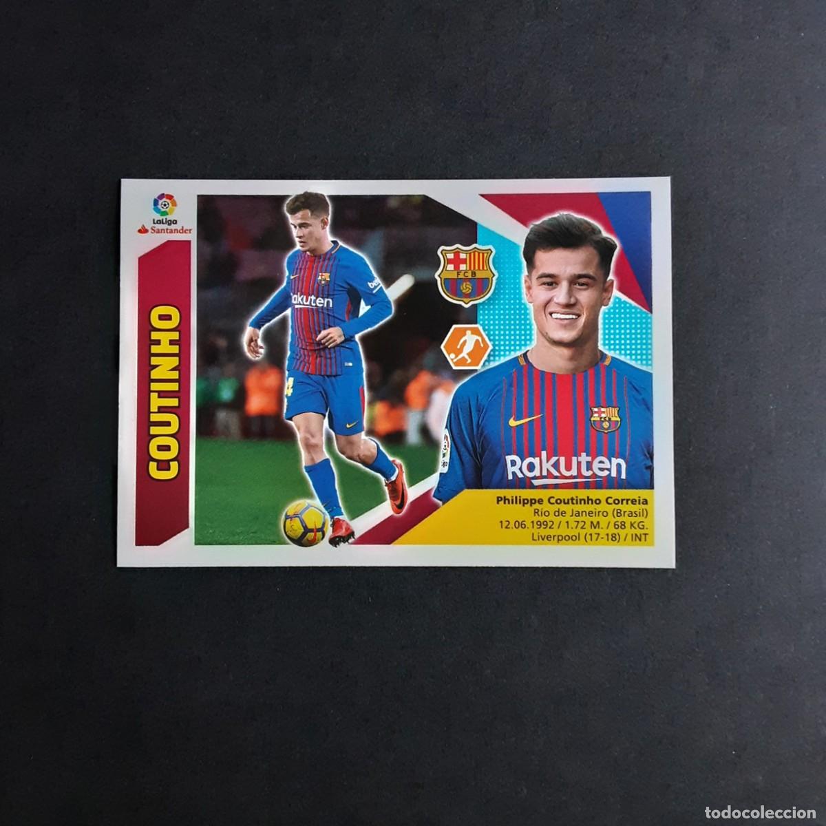Cromos de f&uacute;tbol: MERCADO DE INVIERNO + ACTUALIZACION EDICIONES ESTE 2017 2018 17 18 N&ordm;9 COUTINHO-BARCELONA