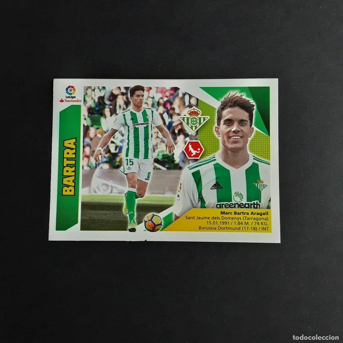 Fu&szlig;ball-Sticker: MERCADO DE INVIERNO + ACTUALIZACION EDICIONES ESTE 2017 2018 17 18 N&ordm;10 BARTRA-BETIS